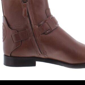 Brand New Tory Burch Wn sz 10.5 Colton Leather Ankle Booties 50903 almond/203